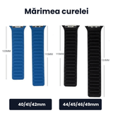 Curea magnetică din piele pentru Apple Watch