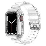 Curea și carcasă din silicon transparent pentru Apple Watch