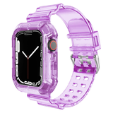 Curea și carcasă din silicon transparent pentru Apple Watch