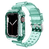 Curea și carcasă din silicon transparent pentru Apple Watch