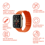 Curea magnetică textil pentru Apple Watch